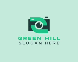 Green Video Camera logo design