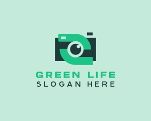 Green Video Camera logo design