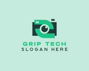 Green Video Camera logo design