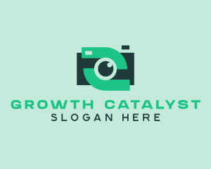 Green Video Camera logo design