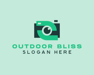 Green Video Camera logo design