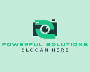 Green Video Camera logo design