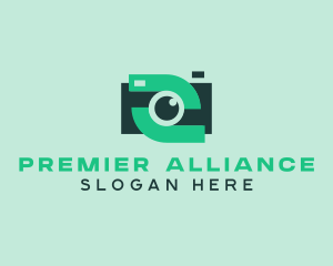 Green Video Camera logo design