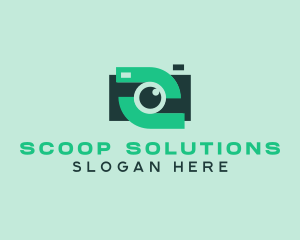 Green Video Camera logo design