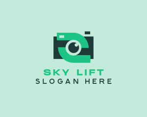 Green Video Camera logo design