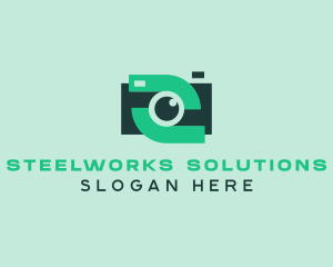 Green Video Camera logo design