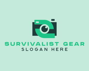 Green Video Camera logo design