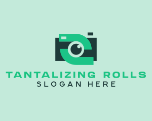 Green Video Camera logo design