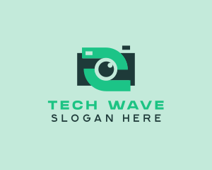 Green Video Camera logo design