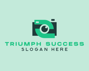 Green Video Camera logo design