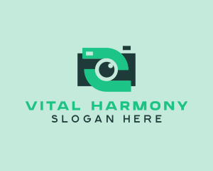 Green Video Camera logo design