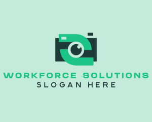 Green Video Camera logo design