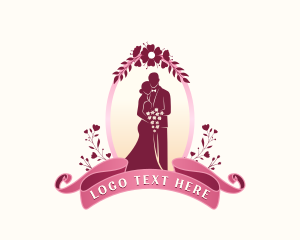 Floral Wedding Ceremony Logo