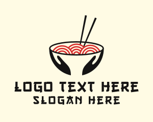 Japanese Ramen Bowl Logo