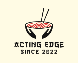 Japanese Ramen Bowl logo design