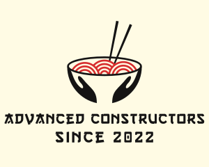 Japanese Ramen Bowl logo design