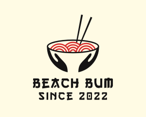 Japanese Ramen Bowl logo design