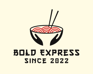 Japanese Ramen Bowl logo design