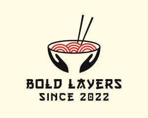 Japanese Ramen Bowl logo design