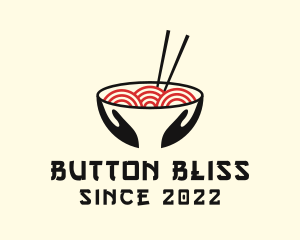 Japanese Ramen Bowl logo design