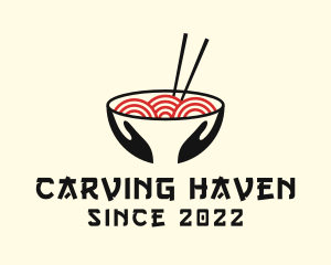 Japanese Ramen Bowl logo design