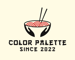 Japanese Ramen Bowl logo design