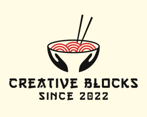 Japanese Ramen Bowl logo design