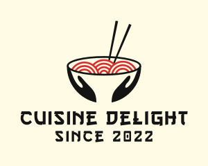 Japanese Ramen Bowl logo design