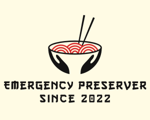 Japanese Ramen Bowl logo design