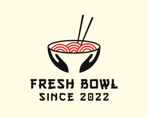 Japanese Ramen Bowl logo