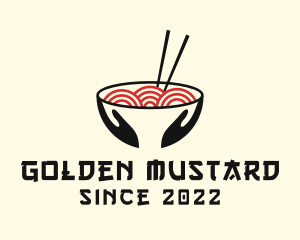 Japanese Ramen Bowl logo design