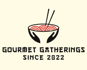 Japanese Ramen Bowl logo design