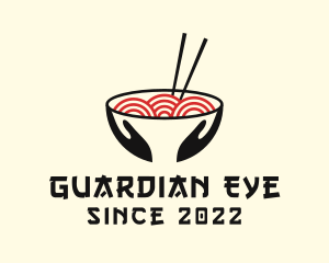 Japanese Ramen Bowl logo design