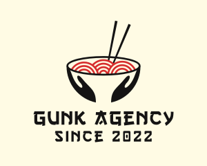 Japanese Ramen Bowl logo design