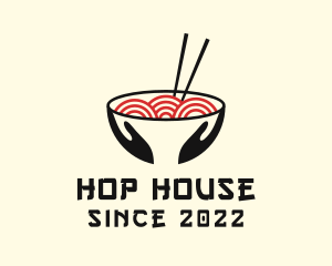 Japanese Ramen Bowl logo design