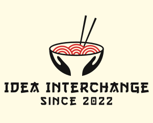 Japanese Ramen Bowl logo design