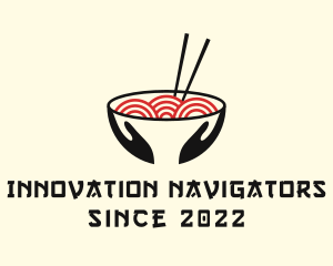 Japanese Ramen Bowl logo design