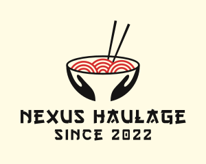 Japanese Ramen Bowl logo design