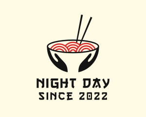 Japanese Ramen Bowl logo design