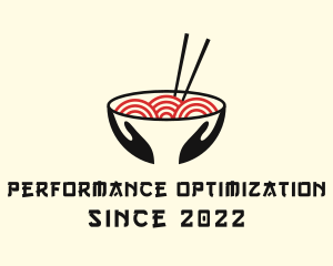 Japanese Ramen Bowl logo design