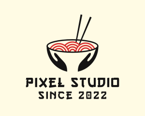 Japanese Ramen Bowl logo design