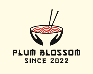 Japanese Ramen Bowl logo design