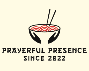 Japanese Ramen Bowl logo design