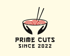 Japanese Ramen Bowl logo design