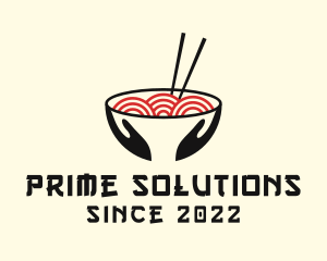 Japanese Ramen Bowl logo design