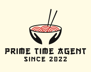 Japanese Ramen Bowl logo design