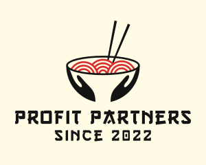 Japanese Ramen Bowl logo design