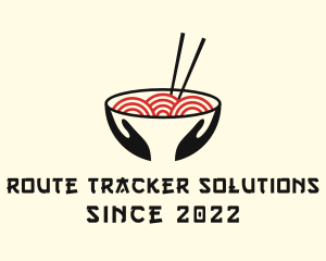 Japanese Ramen Bowl logo design