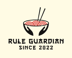 Japanese Ramen Bowl logo design