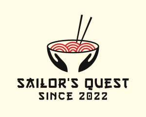 Japanese Ramen Bowl logo design